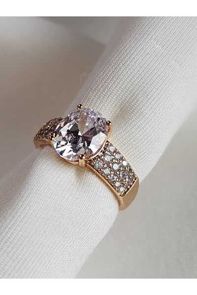 ZÜLİSCH Xuping Steel Ring Rose Gold with Zircon Stone Original Quality Stainless