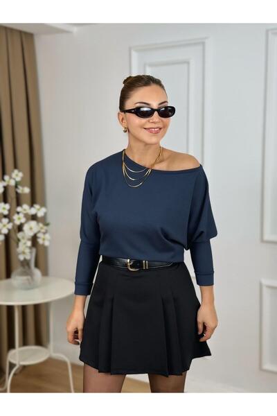 IŞILDA FASHION Kadın Kayık Yaka Bluz