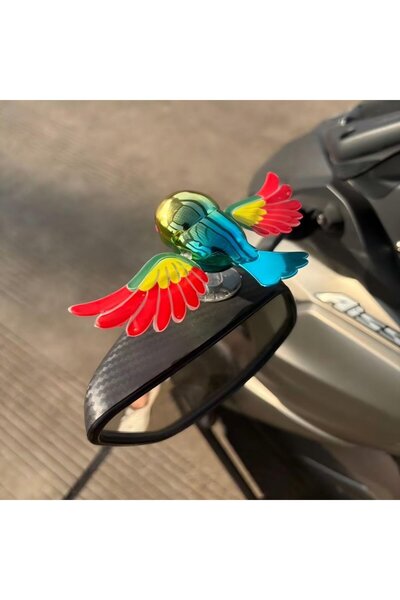 OEM Wind Powered Flying Bird Car Ornament Motorcycle Helmet Decor