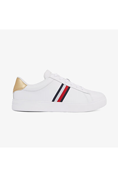 Tommy Hilfiger Essential Court Strps Kadın Beyaz Sneaker