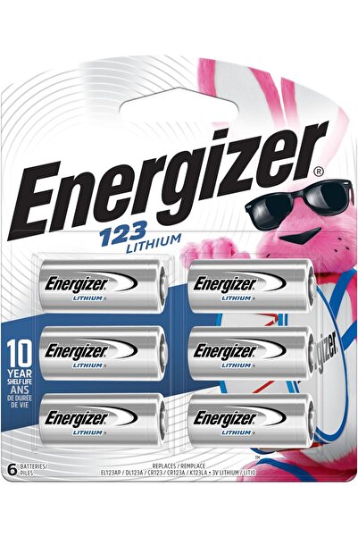 Energizer 123 Lithium Batteries (6 Pack), 3V Photo Batteries