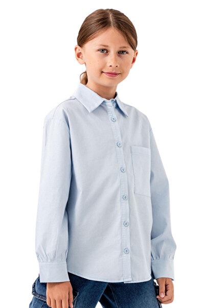 GİYİCEM TEKSTİL Момичешка блуза с плисирана гръбна част 6409