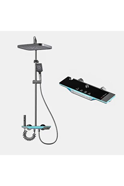 Sanlux Coloană de duș AquaVision – Afișaj LED, Termostat și Funcții Personali...