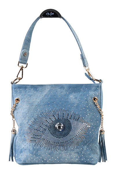 Guja C1083 Γυναικεία τσάντα ώμου από πέτρα τζιν