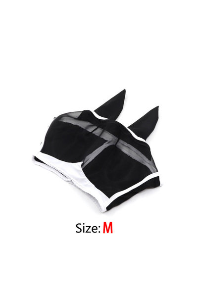 Choice5 Black M Anti-mosquito Horse Hood, Multi-size Breathable Horse Mask, S...