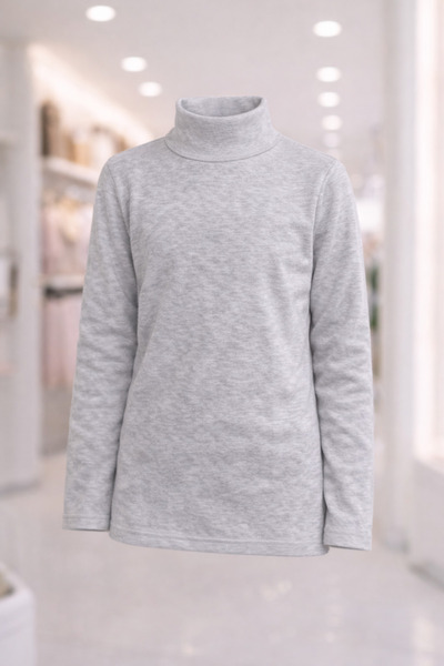 canmana kids&baby Long Sleeve Turtleneck Children's Cotton Sweatshirt Combed ...