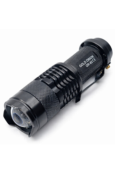 Gold Orion OR-82 Şarj Edilebilir LED El Feneri | 10W | 14500 1300 mAh Pil | 3 Işık Modu