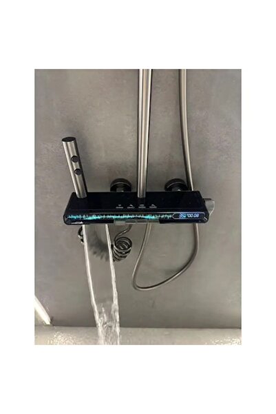 Sanlux Coloană de duș LongLight – Paravan termostat cu iluminare LED