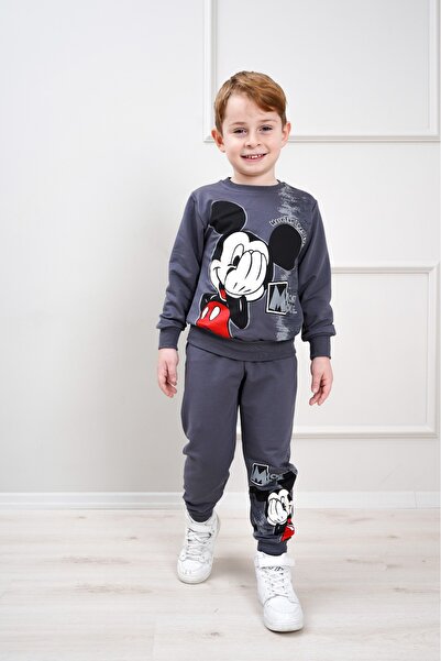 LİLLYPİCCA Момчешки комплект от 2 части с дълъг ръкав и принт - панталони с л...