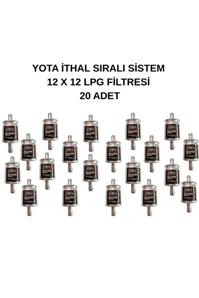 YOTA LPG İTHAL SIRALI SİSTEM 12 X 12 LPG FİLTRESİ 20 ADET