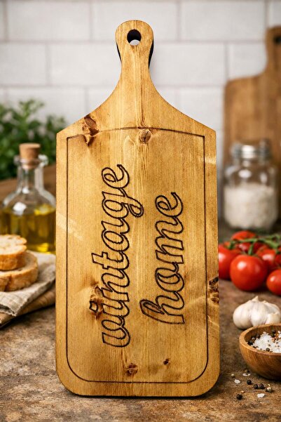 MESSER HOME STYLE Vintage Home Natural Solid Wood Cutting Board