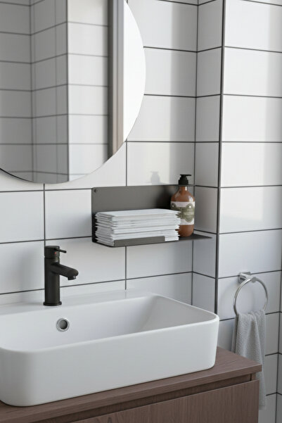 Grandmix Metal Wall Shelf Bathroom and Kitchen Organizer Soap Holder