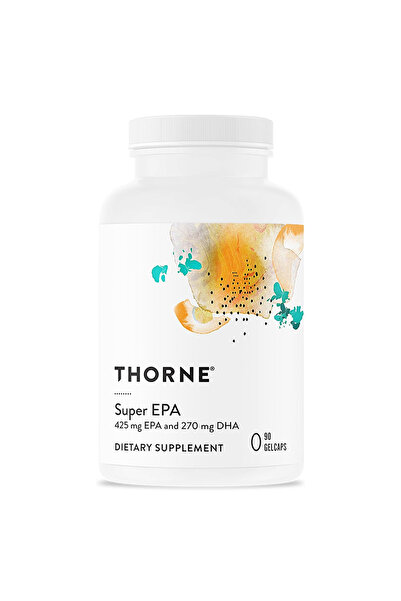 Thorne Super EPA, 90 Capsules, High- Omega-3 Fish Oil, Supports Heart and Cir...