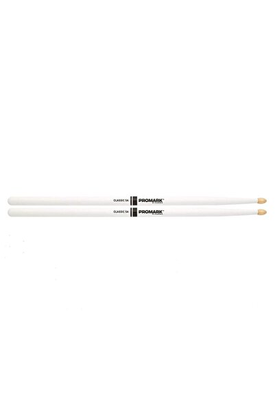 PRO-MARK Promark TX5AW-WHITE 5A عصا طبول أمريكية من خشب الهيكوري - أبيض (احتر...