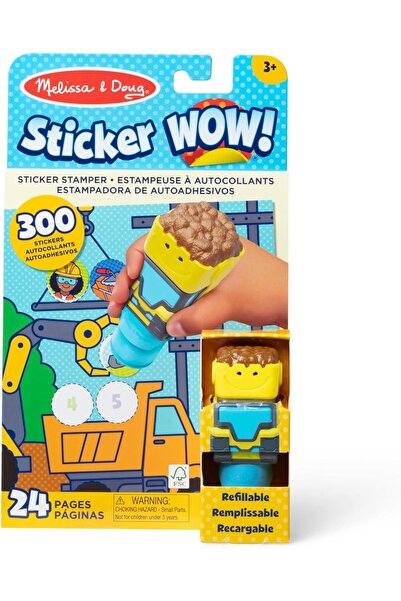 Melissa & Doug ملصق رائع من ميليسا آند دوغ! ملصق لاصق ودفتر أنشطة - مواد بناء...