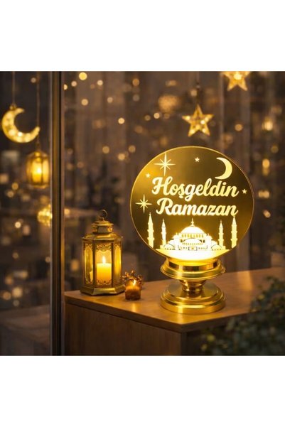 parti sürprizi Hoş Geldin Ramazan Işıklı Dekor Süs 1 Adet