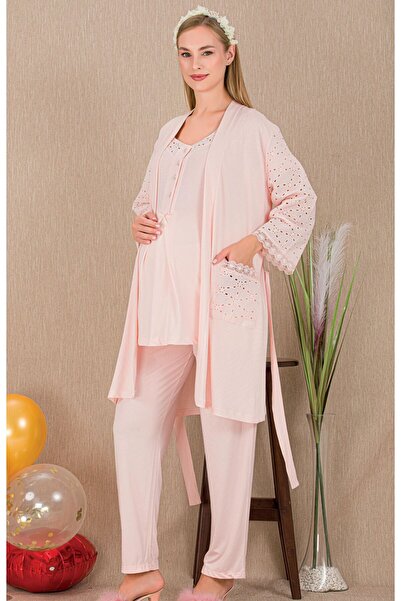 ESPEBA Pregnant & Postpartum Pajama Set 3-Piece Set – Comfortable Fit, Comfor...