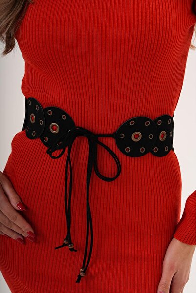 Desre Moda Encapsulated Suede Cowboy Belt Jacket Belt Shirt Belt Waist Belt