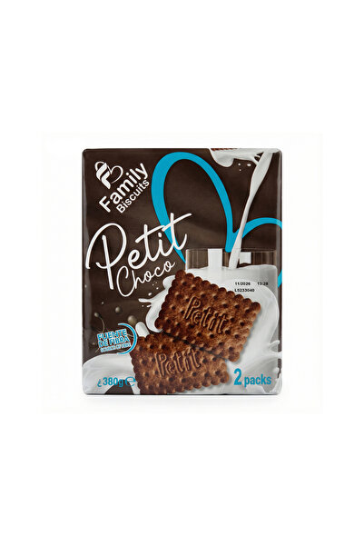FAMİLY Petit Choco Biscuits 380g | Chocolate Coated | Bite-Sized Chocolate Treat