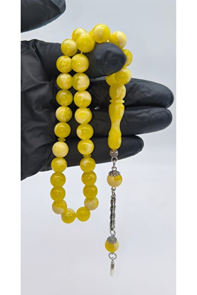 THAD Τεσβιρ Κεχριμπάρι Μπαγκάτο - Στρογγυλή κοπή / 10mm - Φυσικό και κομψό δώρο