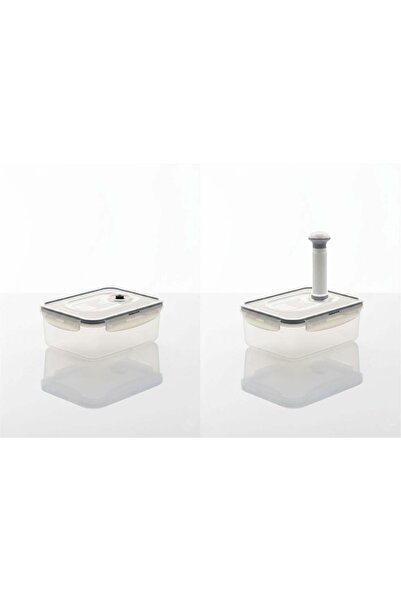 Altabi Mlock Vacuum Storage Container with Lid Set of 2 Including Vacuum 1600 ml