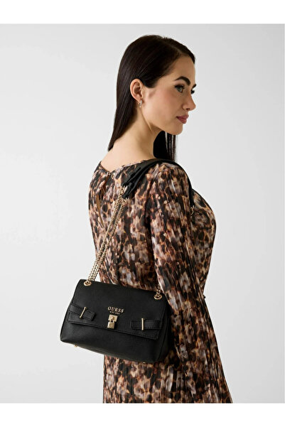 Guess Yesba Convertible Crossbody Women's Black Shoulder Bag Hwbg7833210-Bla