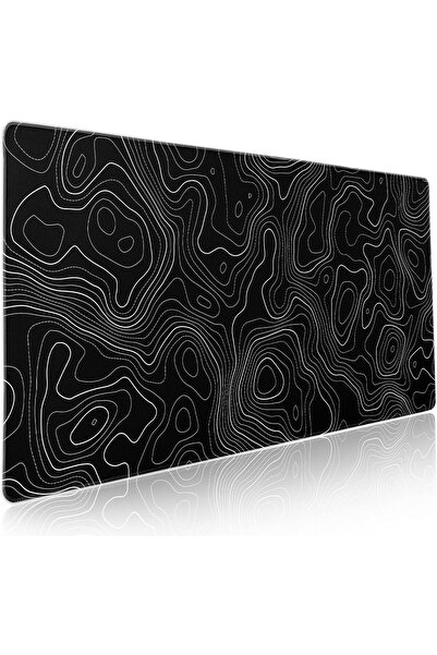 Generic لوحة ماوس للألعاب بتصميم طبوغرافي