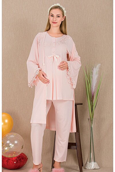 ESPEBA Pregnant & Postpartum Pajama Set 3-Piece Set – Comfortable Fit, Comfor...
