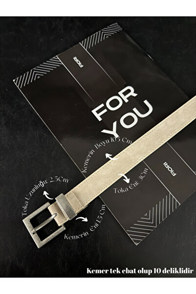 Fiori Square Buckle Bridged Women's Belt, Pants Belt, Jacket Belt, Dress Belt