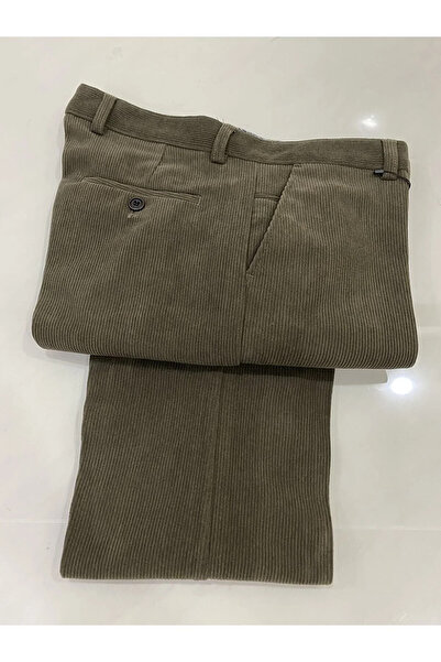 Men's Winter Fleece Casual Classic Cut Velvet Pants