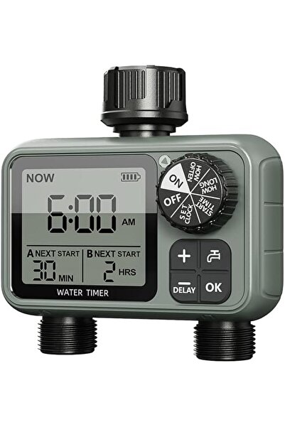 Egardenkart Water Timer for Garden Hose - Dual Outlet