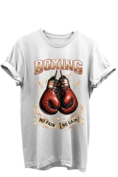 onsrawear Boxing Printed Athlete No Pain No Gain Boxing Gloves 100% Cotton Un...