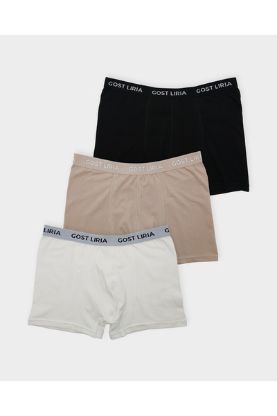 GOST LİRİA Boxeri bărbați Bold – Pachet de 3, multicolor