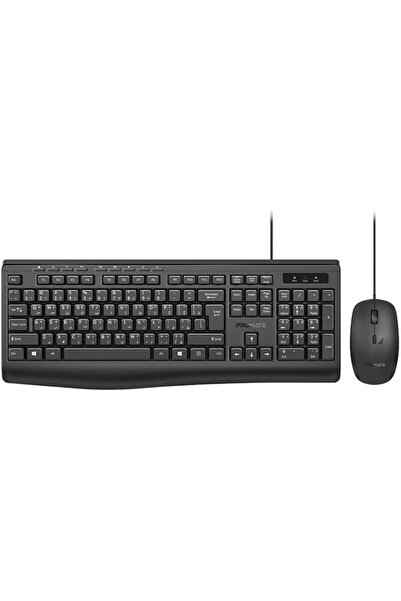 Promate مجموعة لوحة المفاتيح والفأرة السلكية