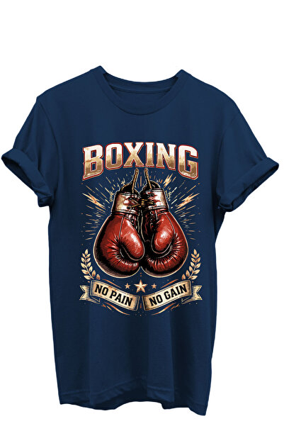 onsrawear تي شيرت Boks مطبوع Sportsman No Pain No Gain لقفازات الملاكمة مصنوع...