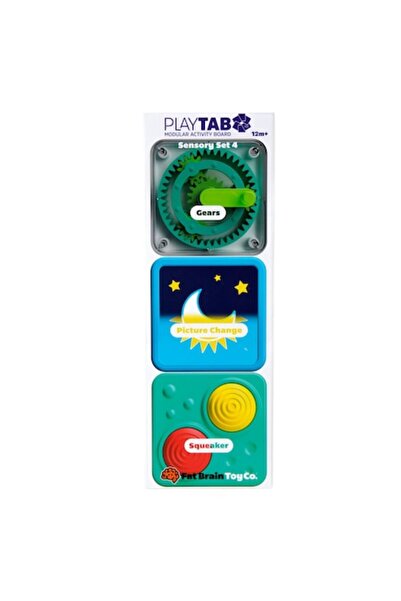Fat Brain Toys Set de 4 jucării senzoriale interactive PlayTab