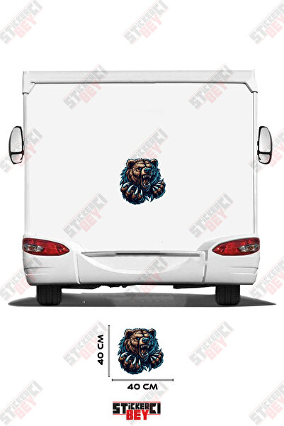 STİCKERCI BEY Wild Bear Visual Caravan Sticker Coating