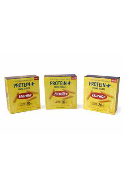 Barilla Proteine+ Penne Rigate – Set 3 x 400 g