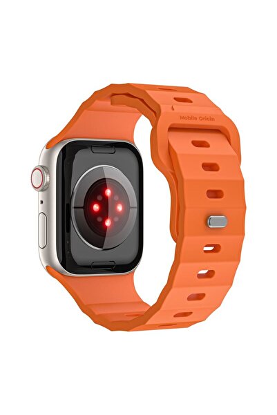 Mobile Origin Orange Silicone Strap for Apple Watch Series 1-9
