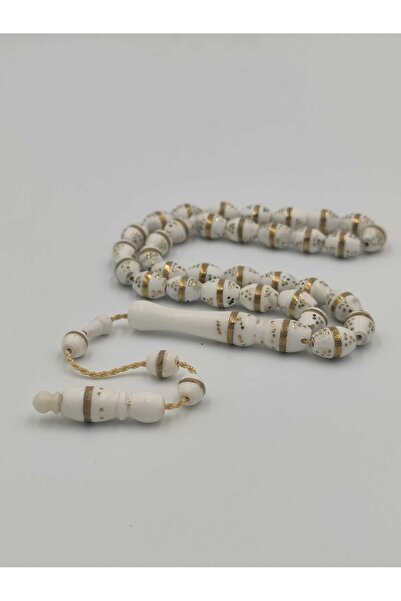 ALTUNTAŞ USTA İŞCİLİKLİ DEVE KEMİĞİ PİRİNÇ İŞLEMELİ TESBİH 7 * 11 MM ARPA KES...