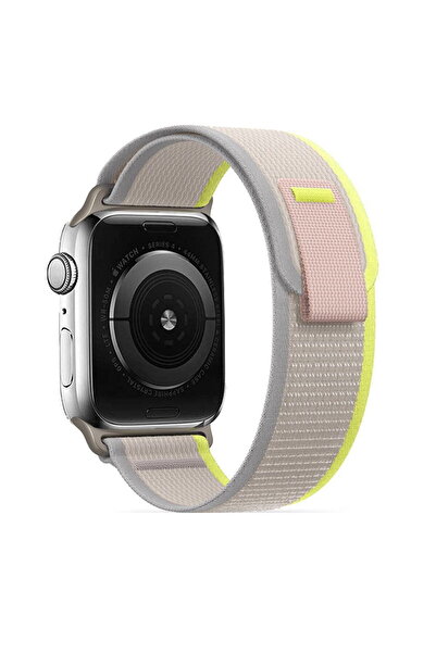 Tech-Protect Curea din nailon pentru Apple Watch - bej