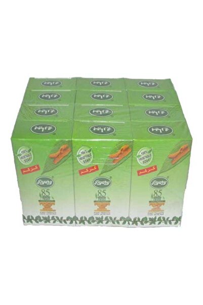Pyary Ayurvedic Soap Turmeric 12 Pcs Green
