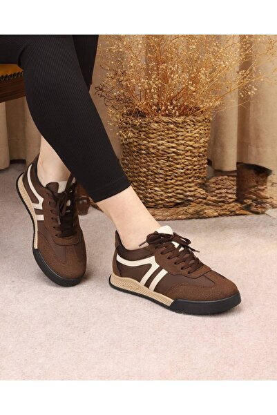 Layber Women's Sneaker Lace-Up Solid Color Sole Sports Shoes