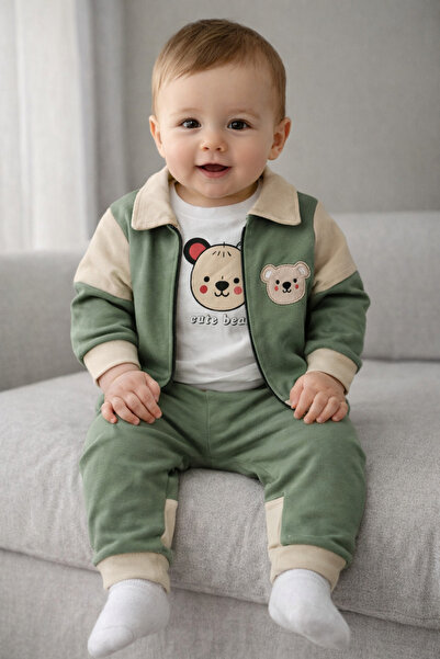 ÖZNUR Mini Bear Erkek Bebek Takımı