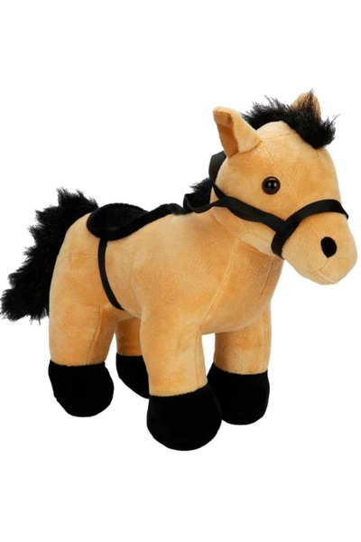 TOPROCKSTORE Sevimli Yeleli At Uyku Arkadaşım Peluş Oyuncak 25 cm