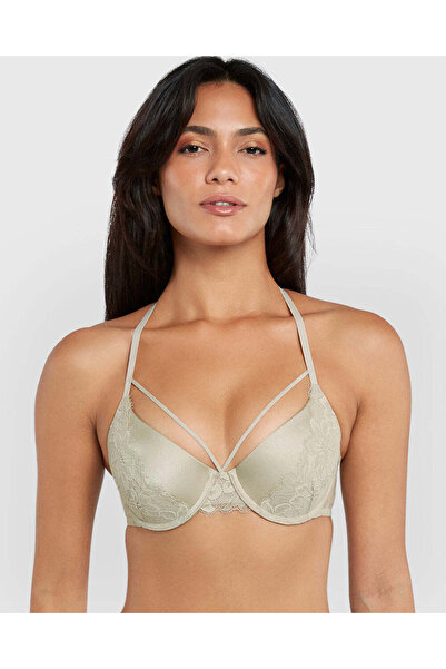 Isla & Evie حمالة صدر شفافة بتغطية كاملة وبطانة خفيفة