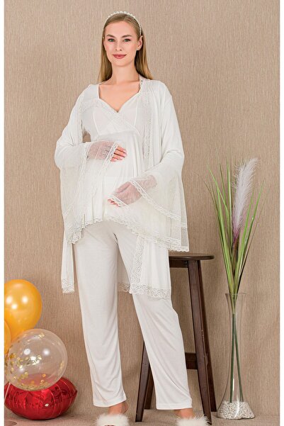 ESPEBA Pregnant & Postpartum Pajama Set 3-Piece Set – Comfortable Fit, Comfor...