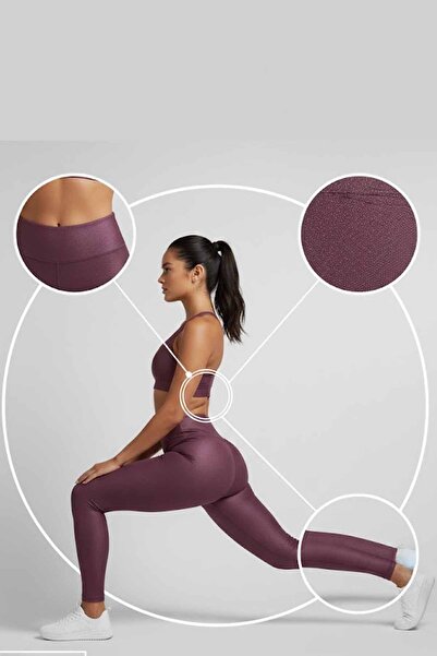 vynor atelier Women's Disco Leggings - High Waist Shaping / Sculpting & Shiny...