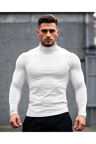 CAZZ SPORTS COMPRESSİON YARIM BOĞAZ FUTBOL BODY-FİTNESS BODY- BOĞAZLI BASKETB...