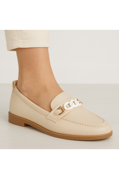 Universal Emil Shoes Soft Sole Women's Loafer – Chain Detailed Comfort Shoes